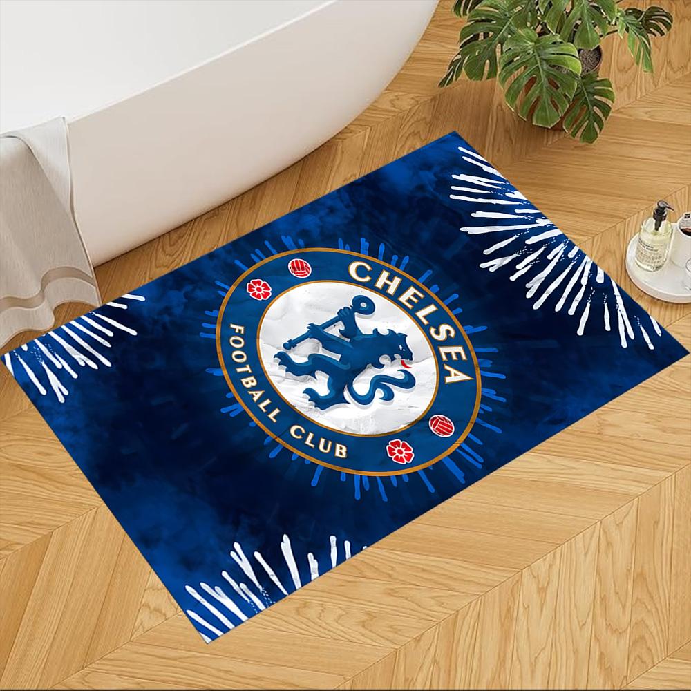 Chelsea Football Club Galaxy 2D Printed Floor Mat Soft Plush Water-resistant & Washable Office & Lounge Rug Stylish Area Rug