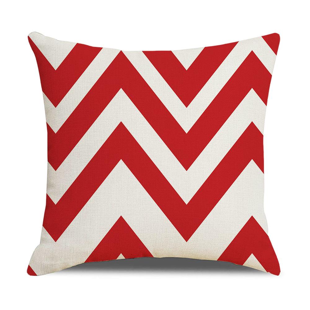 Nuova Copricuscino Decorativo Nordic Moderno Semplice in Lino Copricuscino per Divano con Motivo Geometrico