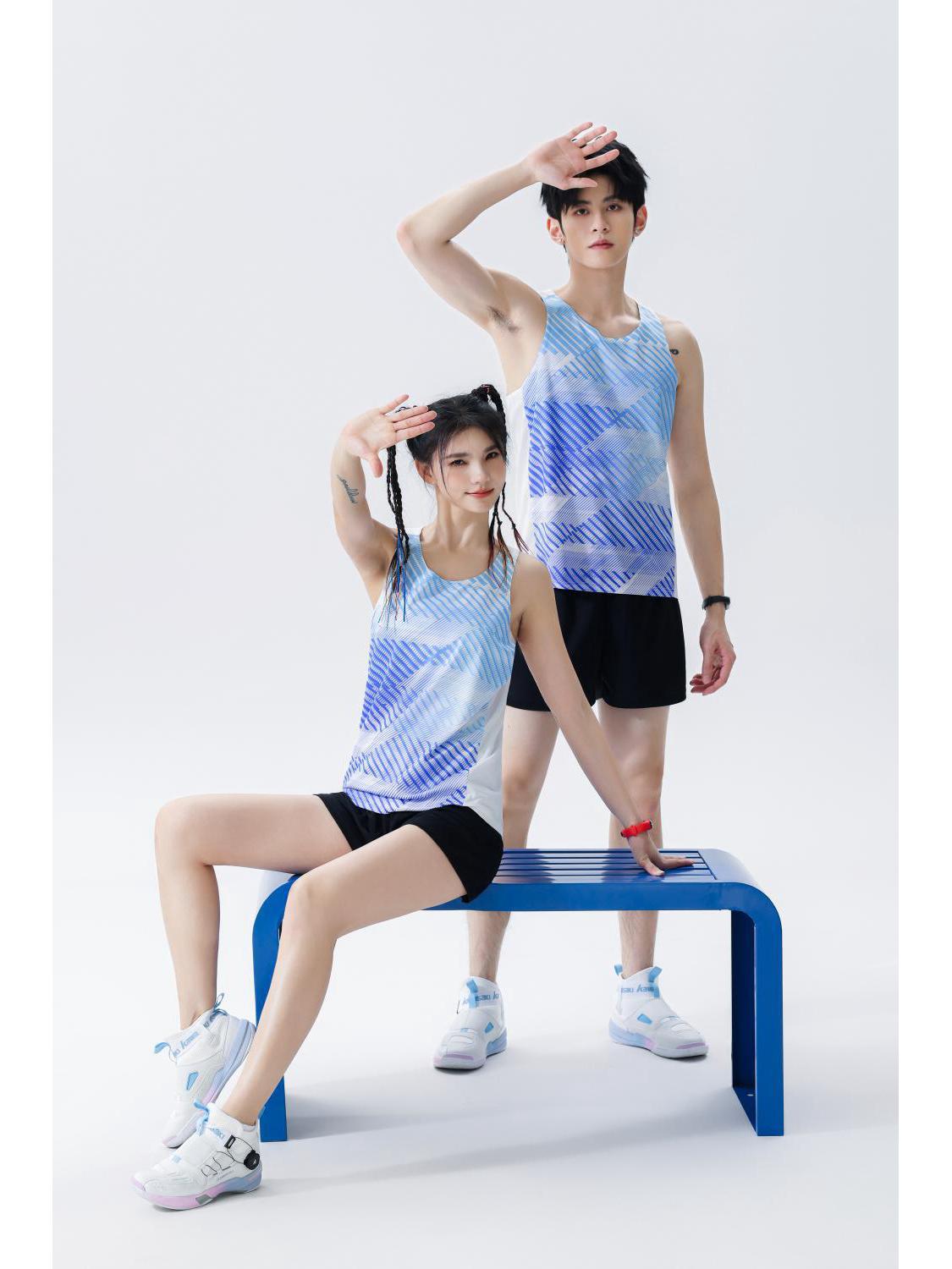 

Men s and Women s Quick Dry Track and Field Sportswear Set: Vest for Running, Training, and Marathon Women XL