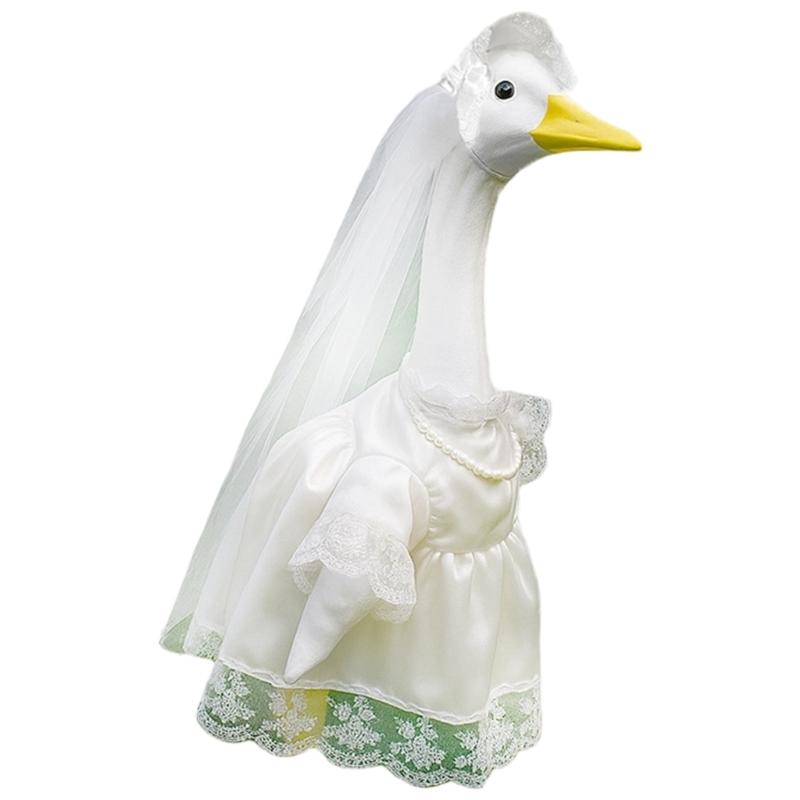 Dynamic Grass Waterfowl Costume Set Weather Resistant Polyester Substance Accommodates 23 Foot Statues Multiple Celebratory