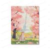 Tabby Cat Flower Market Posters and Prints Canvas Painting Cherry Blossoms Wall Art Pictures for Living Room Home Decor Cuadros