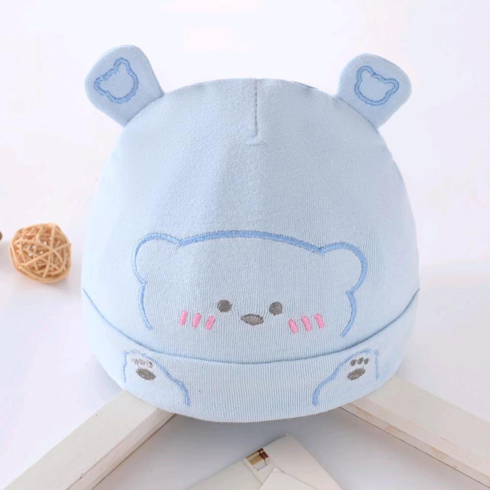 0-6 Month Baby Beanies Autumn Winter Soft Infant Cap Cute Cotton Newborn Fetal Hat Outdoor