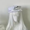 Ruffle Sailor Hat Dome Navy Cap Retro JK Bow Beret  Travel
