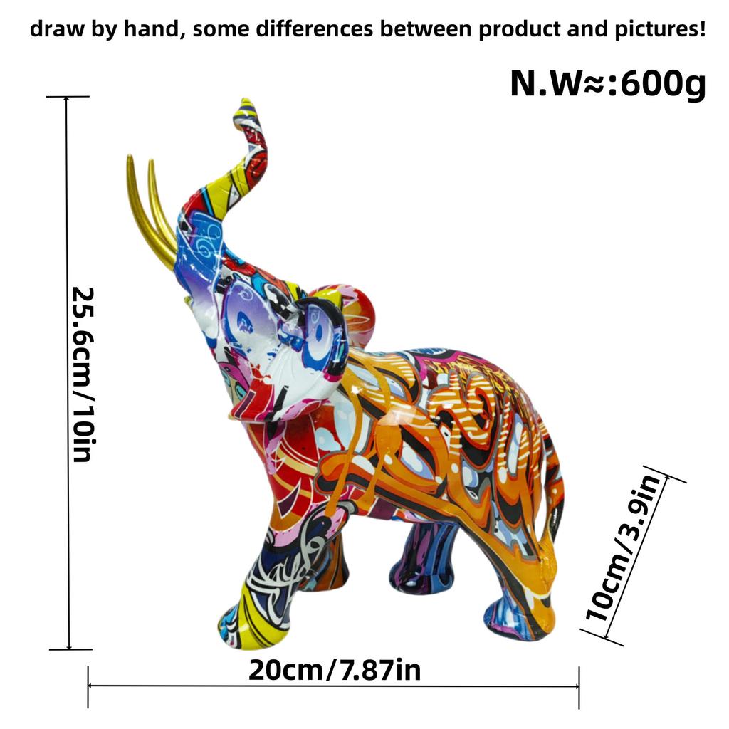 Creative Size and Size Elephant Ornament Home Living Room Wine Cabinet Office Decoration Art Resin Craft