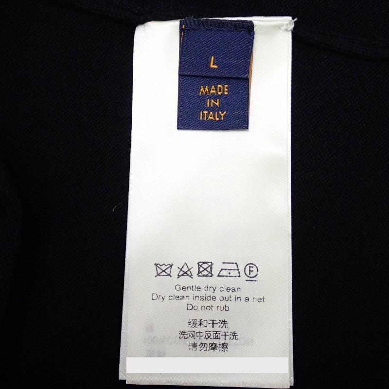 LOUIS VUITTON  L Short sleeve T-shirt black cotton mens