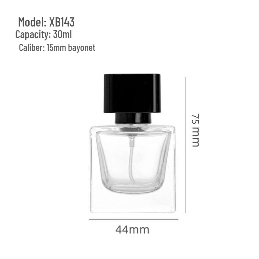 

Square Glass Perfume Bottle with Thick Base, Bayonet Cap, and Fine Mist Spray for Refill - Available in 30ml and 50ml.