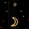 Seasonal Christmas Pvc Sucker Lights Reindeer Moon Snowflake Holiday Decor Party