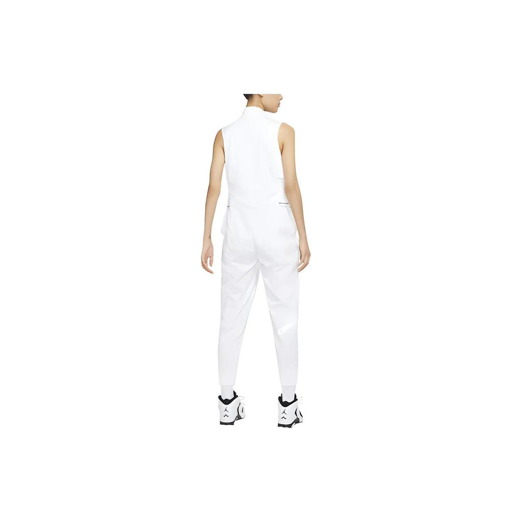 Jordan Jumpsuits Women's White Moderate Straight Fit Pants (Unisex) Jumpsuits CU6316 100