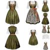 Bavarian Beer Festival Dress For Women With Polyester Fabric Halloween Costume For Stage Performance