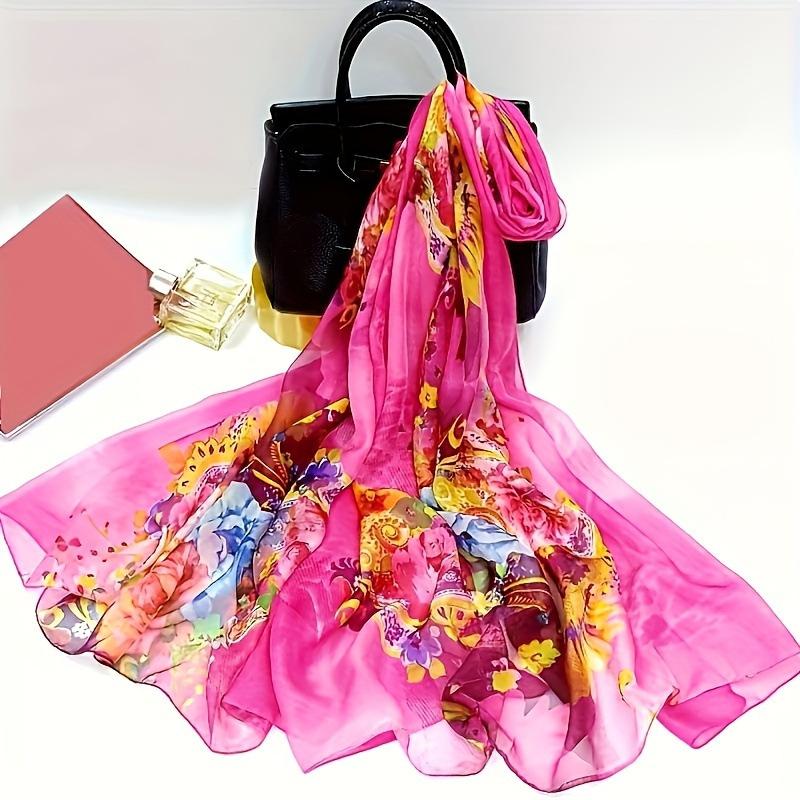 Sunscreen Beach Oversized Autumn and Winter Scarf Women's Shawl Scarf Spring Chiffon Scarf