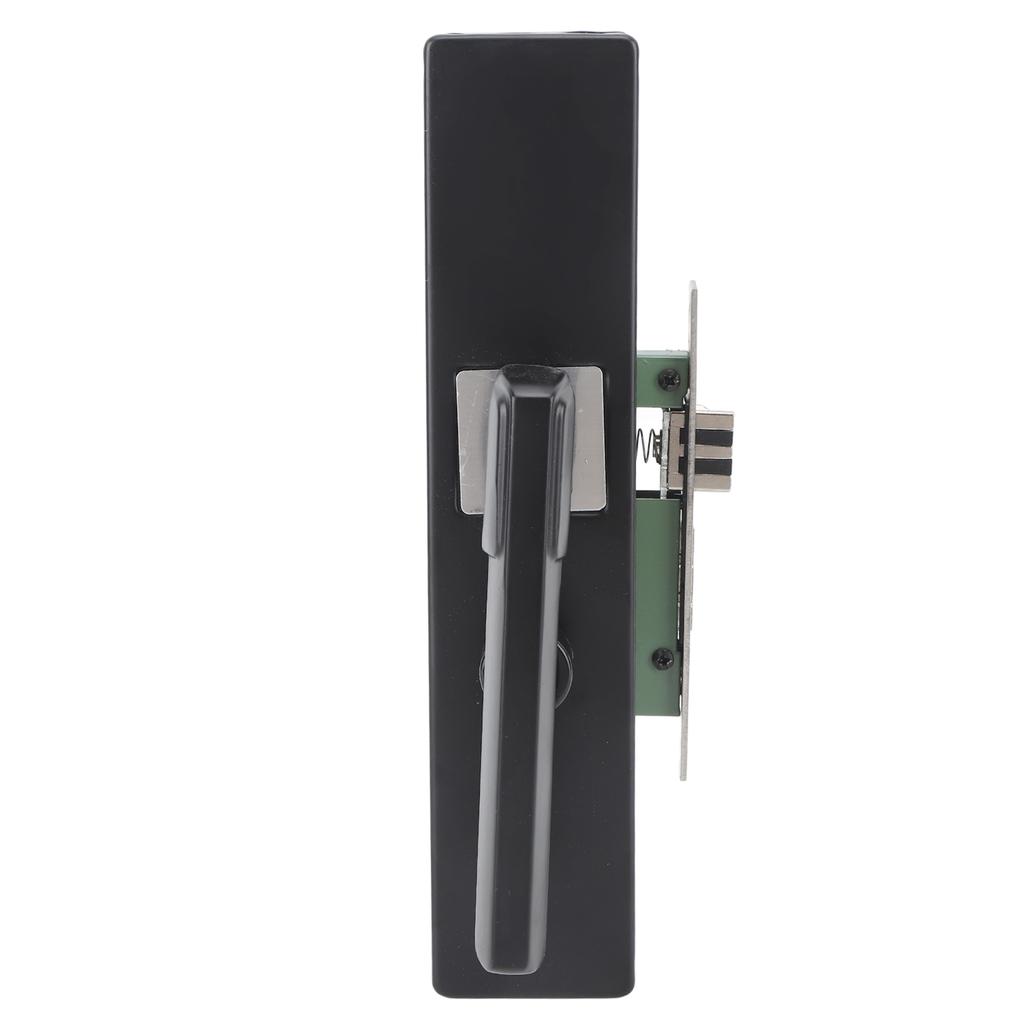 Klamka do drzwi Stop Aluminium Zamykana Klamka do Drzwi Zestaw z Kluczami do Sypialni Łazienki Biura Matowa Czarna