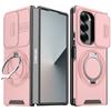 Case for Samsung Galaxy Z Fold 8 Ultra 7 6, Heavy Duty Case with Slide Camera Cover, 360° Rotatable Stand & Magnetic Car Mount