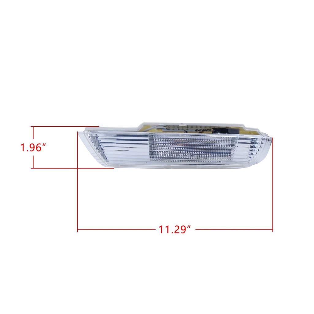 Car Left Rearview Mirror Lamp Assembly 7L6949101 Amber LED Side Mirror Turn Signal Light for VW Touareg 2003-2006
