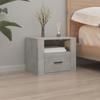 Day and Night - Day and Night Concrete Gray Wall Bedside Table 50x36x40 Cm