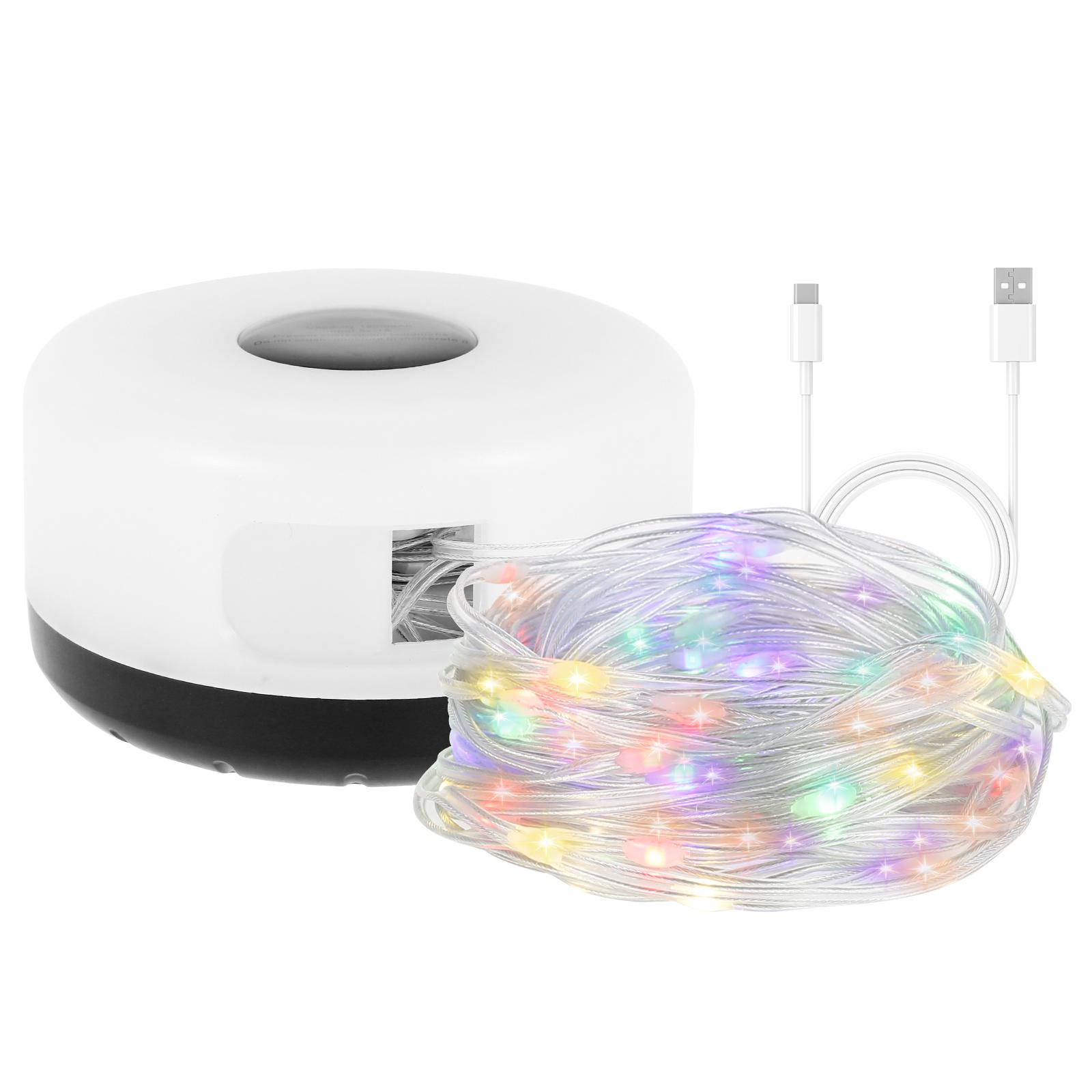 

Rechargeable Flashlights Rollable LED Garland Camping Light wLED String LightsColorful Festive Atmosphere Party Tent Lighting color