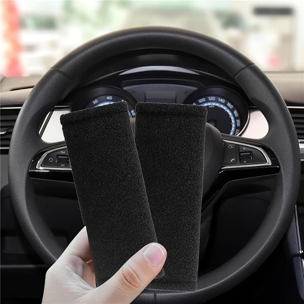 Soft Plush Car Roof Armrest Non-slip Car Handle Protector Pull Handle Cover Ceiling Handle Protective Cover Auto Interior Supply