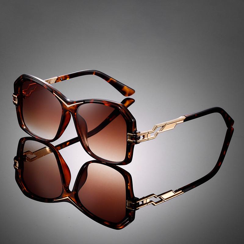 Polygonal Gradient Sunglasses: Trendy Large Frame UV Protection for Men  Women