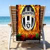 Asciugamano da Spiaggia Stampato Juven-tus Football Club, Microfibra Super Morbida, Regalo Perfetto Compleanno, per Piscina, Spiaggia, Viaggio, per famiglia e amici