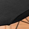 Protective Elastic Chair Cover Soft Milk Silk Fabric Universal Modern Aesthetic Armless Curved Shell Chair Slipcovers