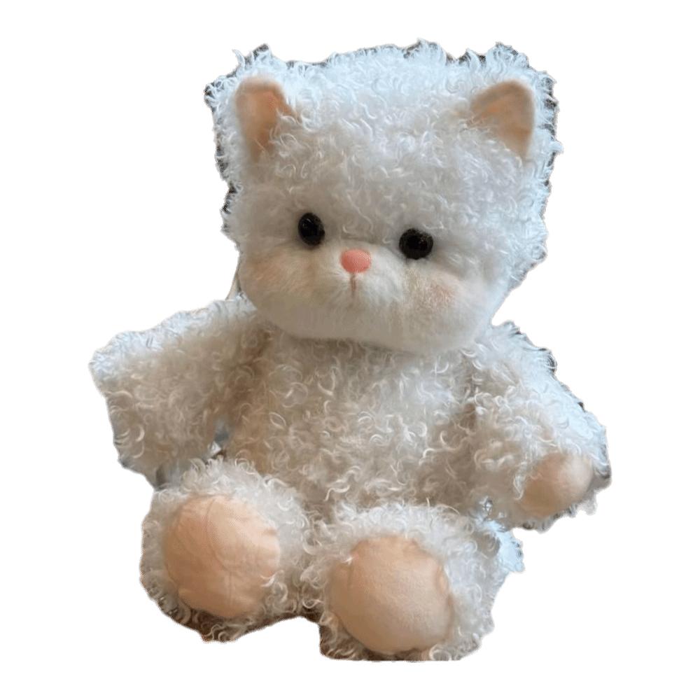 Cat Stuffed Animal Plush Pillow Emotional Support Fluffy Stuffed Cat Kawaii Plush Toy Kids Gift