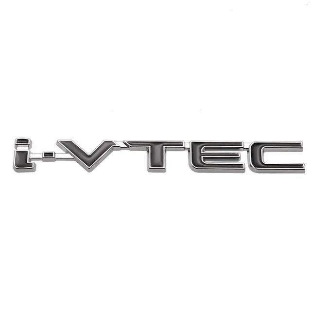 

3D Metal Car Letters Trunk Emblem Badge Decal I VTEC Sticker For Honda City Civic Accord Jazz CRV IVTEC I-VTEC Logo Accessories