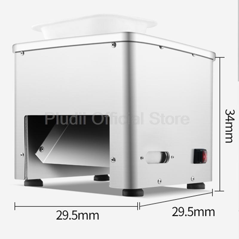 550W Commercial Meat Cutter 160KG/H Slicing Stainless Steel Automatic Slicer Dicer 2.5-10MM Thickness For Restaurant Kitchen Use