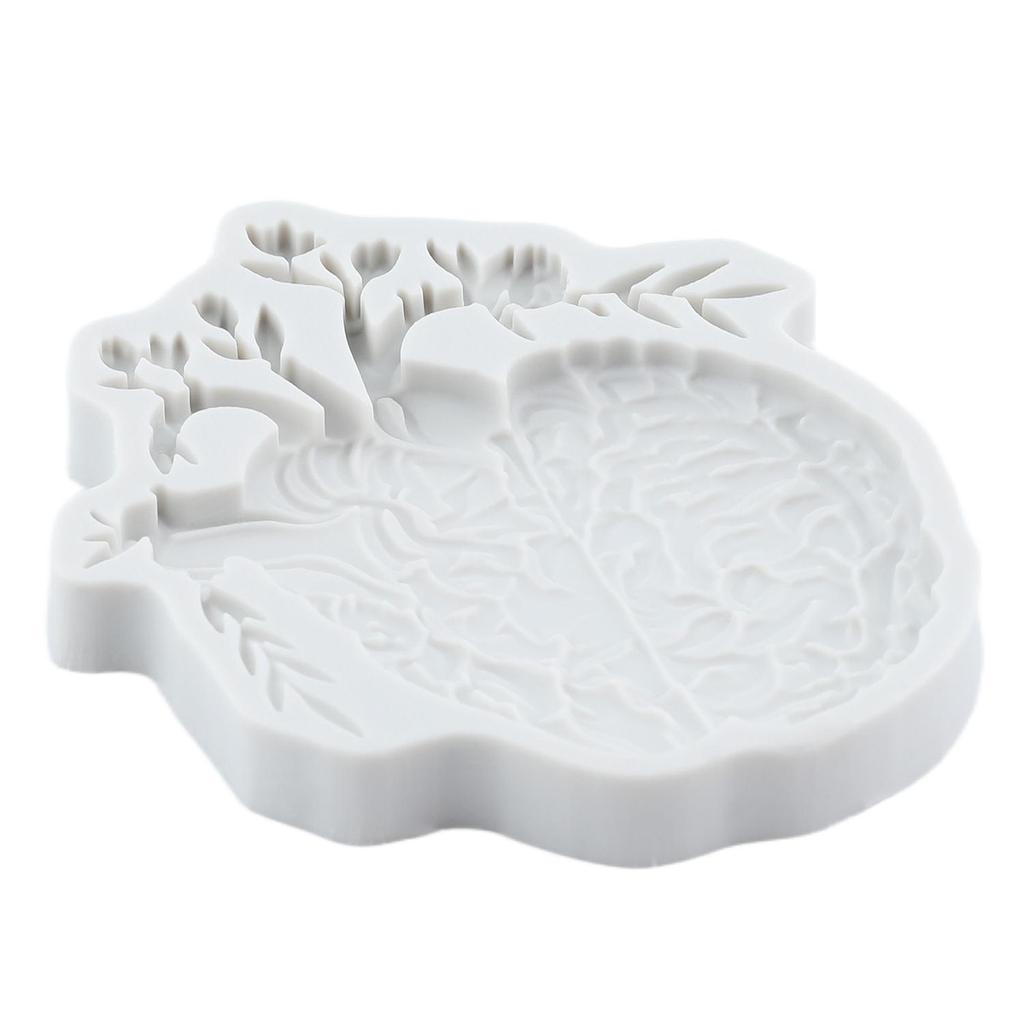 Human Organs Silicone Mold Lung Heart Brain Skull Skeleton Fondant Molds Cake Decorating Tools Cupcake Topper Candy Sugar Craft Gum Paste Polymer Clay