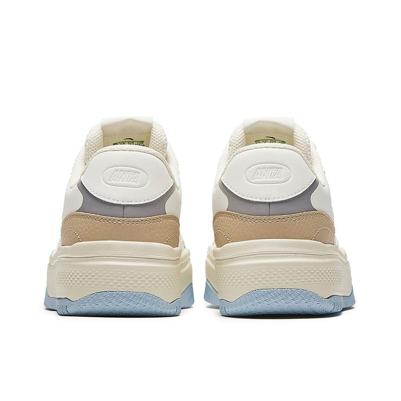 Anta Street Play 2 Comfortable Versatile Non-Slip Durable Low-Top Skate Shoes Women sneakers White Gray Blue 922448077-3