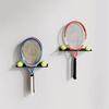 Space Saving Sports Ball Storage Rack Wall-mounted Badminton Racket Storage Rack  Badminton Hall