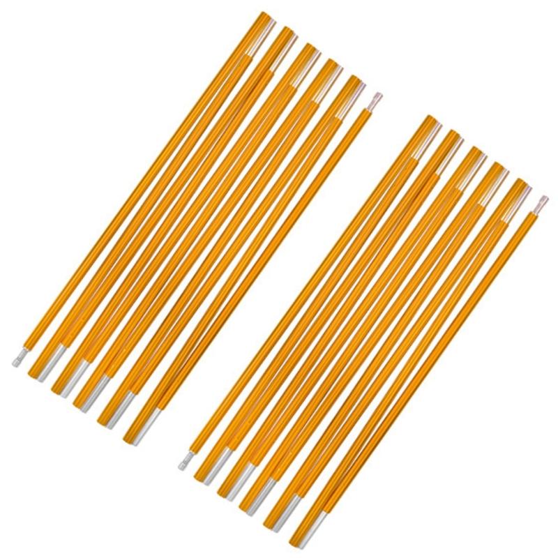 Preassembled Camping Poles Replacement 3.6m 4 Meter 4.4 Meter Adjustable Aluminum Shelter Repair Accessory