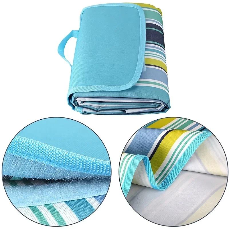NEW Outdoor Portable Picnic Blanket Waterproof Beach Cushion Mat Baby Sleeping Moistureproof Plaid Multiplayer Camping Mat