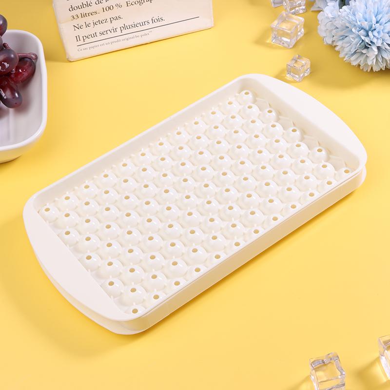 

Мини-поднос для кубиков льда с 104 отверстиями, полипропиленовый кубик льда с крышкой, круглая форма для ледяного шара, кухонные инструменты для кофе, сока, коктейля, виски