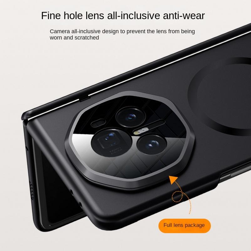 Magsafe Magnetic With Privacy Tempered Glass Flim Full Protect Case For Honor Magic V 3 Magic V3 Spring Hinge Holder Cover