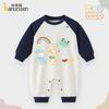 Baby Clothes for Spring and Autumn, Baby Jumpsuit, Plush Cotton, Newborn Outdoor Wear, Hoodie, Crawling Suit, Base Sleepwear