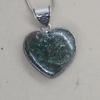 Heart Shape Green Seraphinite 925 Sterling Silver Pendant Jewelry, Artisan Boho Style Seraphinite Pendant