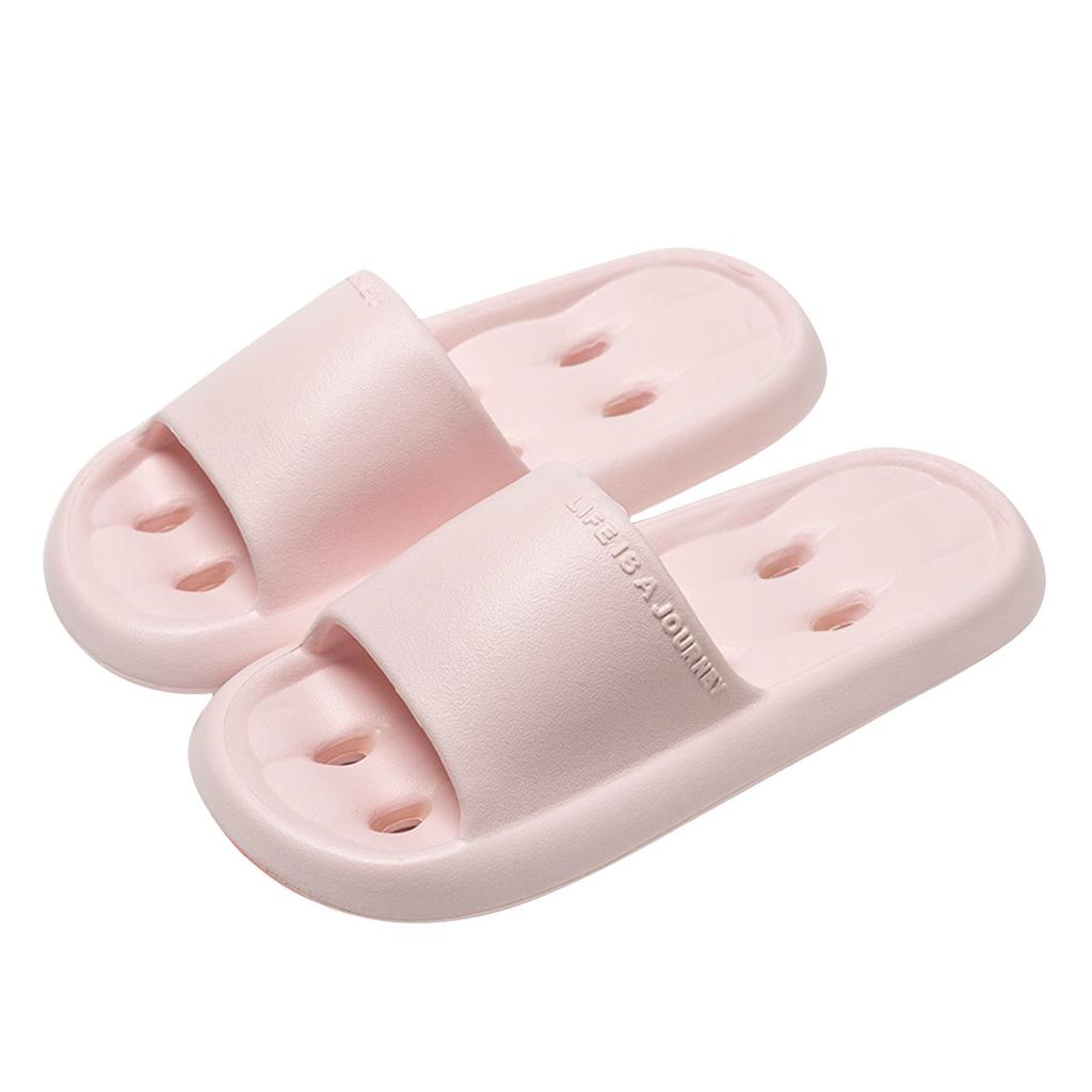 Pantoufles de Spa Ouvertes Unisexes pour Couple Salle de Bain Support de Voûte Plantaire Couleur Unie Chaussures Pantoufles Plates Pour Femmes