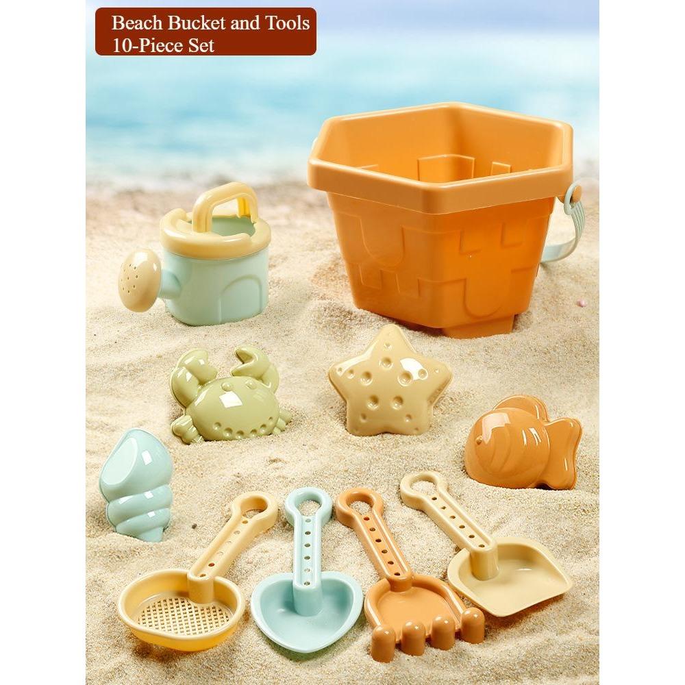 23PCS Summer Beach Set Toys For Kids Digging Sand Plastic Bucket Watering Bottle Shovels Children Beach Water Game Toys Tools