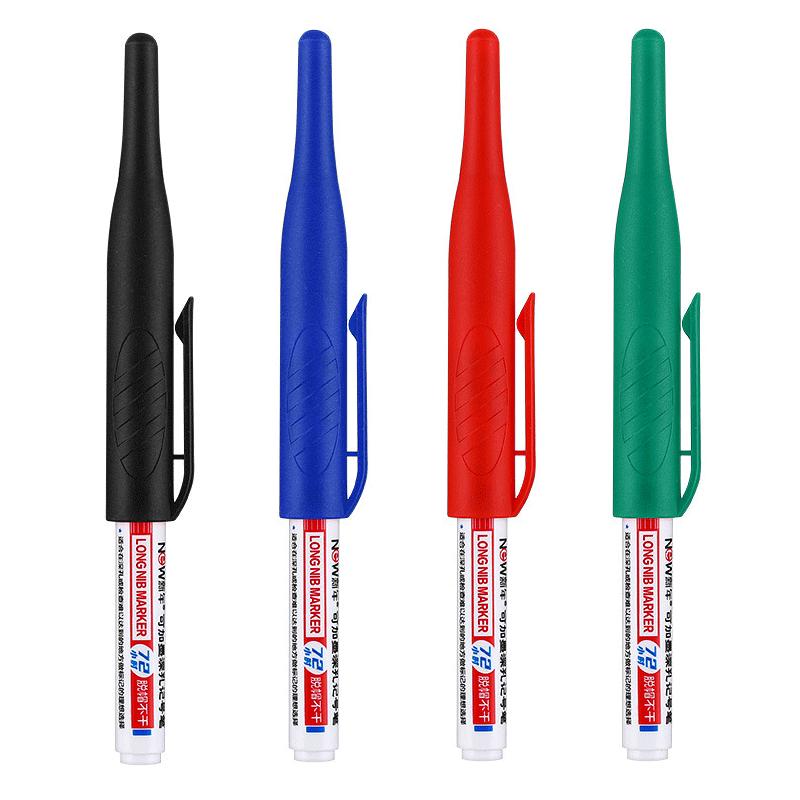 32MM Large Capacity Long Head Markers Woodworking Bathroom Decoration Multi-purpose 3/1Pcs Deep Hole Marker Pens Art Supplies