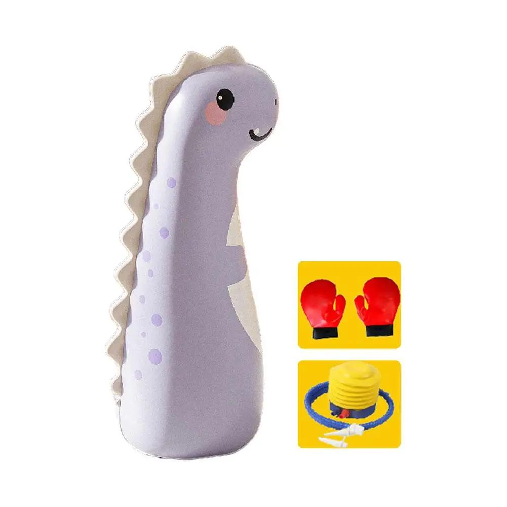 Inflatable Boxing Column Kids Tumbler Inflatable Standing Punching Boxing Bag Sport Toys For Boys Girls Birthday Gift I0M7