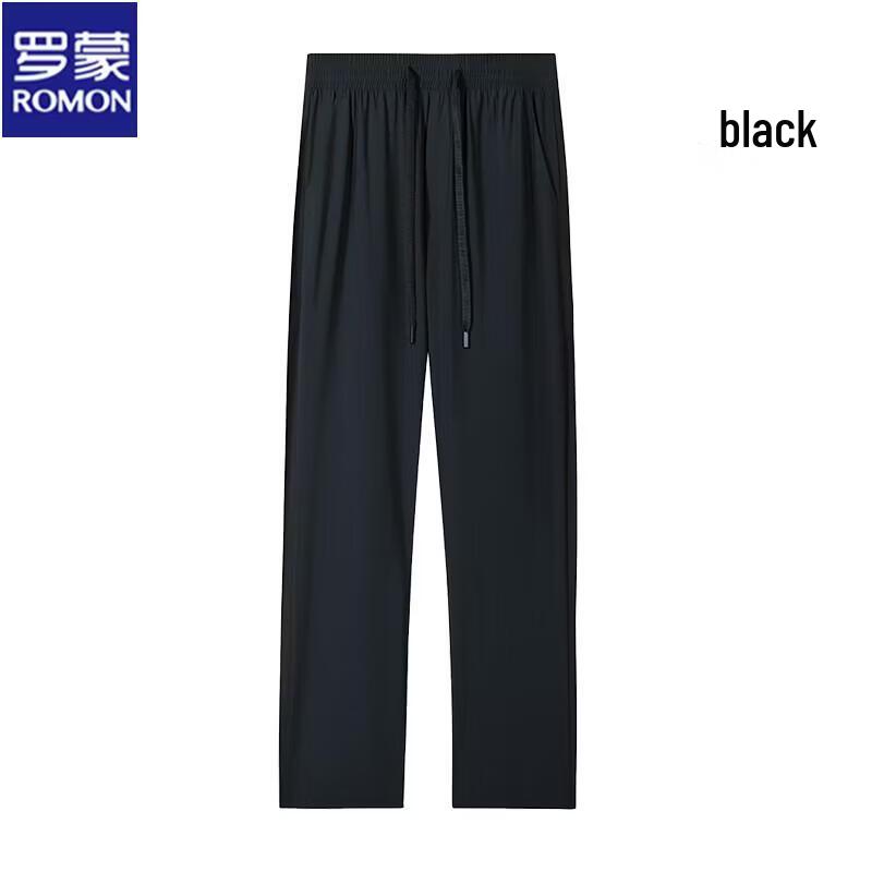 ROMON Men s Ice Silk Straight Fit Casual Pants XXXL