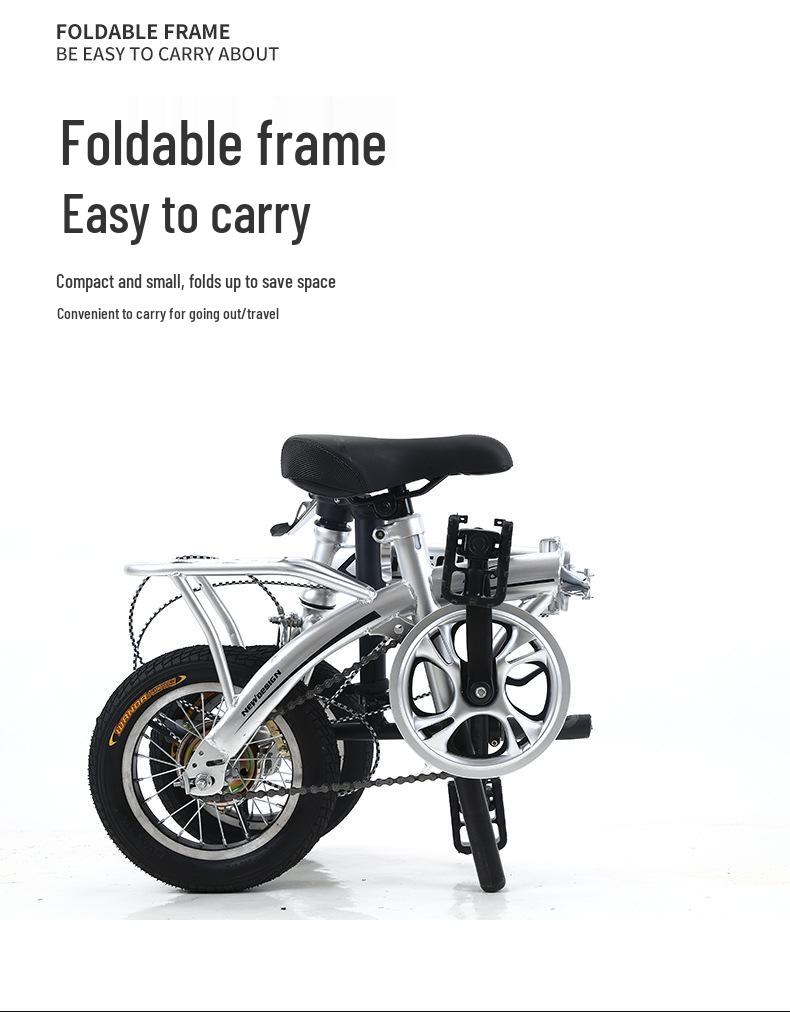 12-inch Folding Variable Speed Commuter Bike for City or Leisure Riding