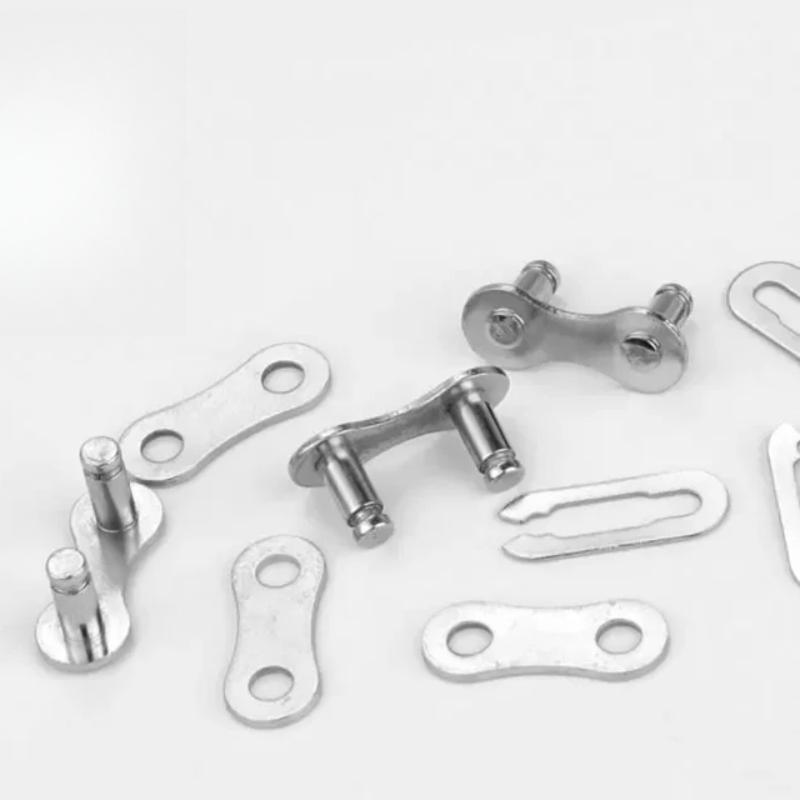 6 Paires Maillon Rapide et Démontable pour Chaîne 6/7/8/9/10/11/12 Vitesses Réutilisable Acier au Carbone Maillon Manquant Connecteur Argenté