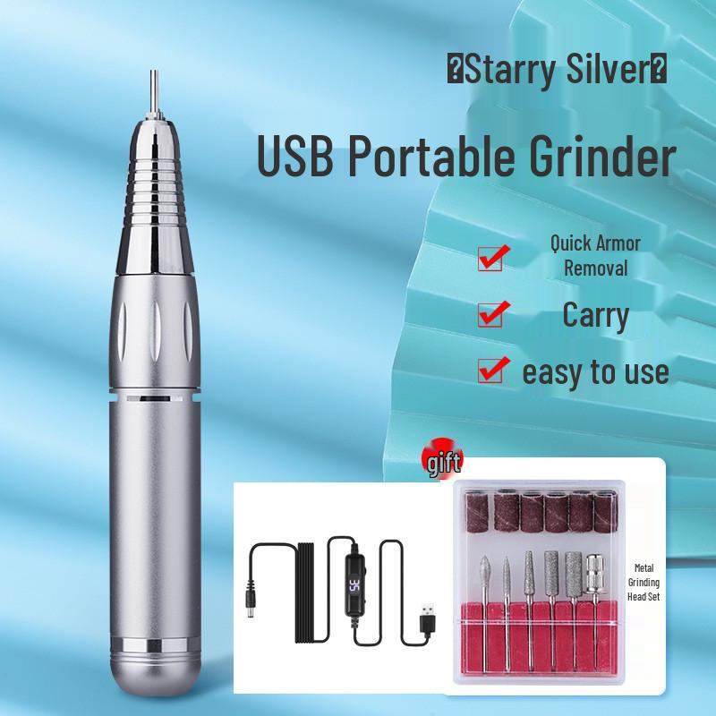 Tragbare USB-Nagelfräse 35000 U/Min mit Display & Nagelhautentferner