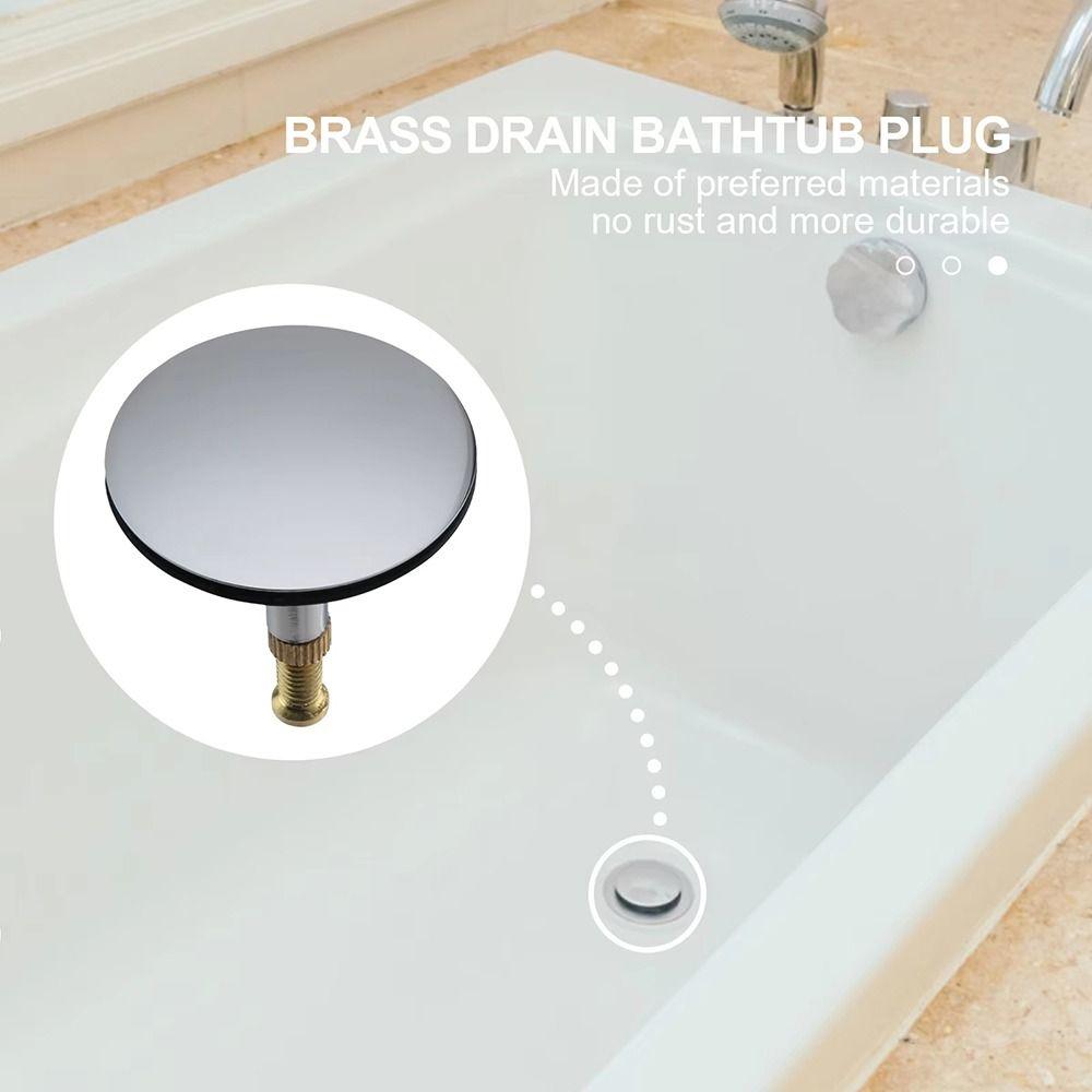 1Pcs Only Flat Seal Bathtub Plug Pop Up Waste Stopper Bathroom Tub Drain Filter New Bath Stopper