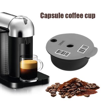 Återanvändbara Kaffekapslar för Bosch Tassimo 60/180ML Påfyllningsbara Espressokapslar för Espresso Cappuccino Miljövänlig PP Filterkorg