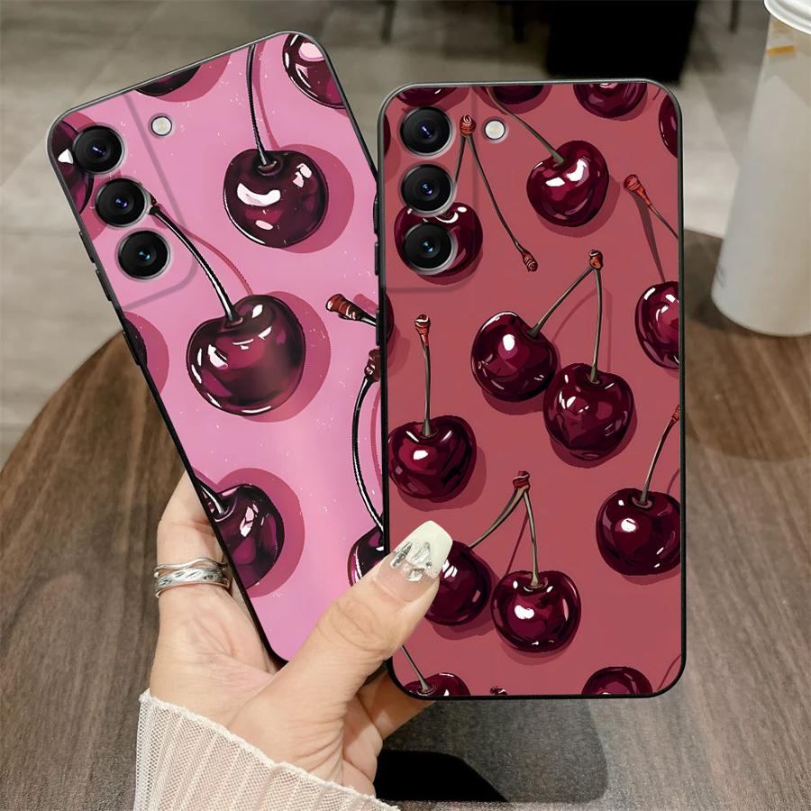 Cherry Pattern Phone Cover Case for Samsung Galaxy A52 A36 A23 A53 A35 A32 A25 A71 A22 A55 A41 A26 A72 A73 A51 A24