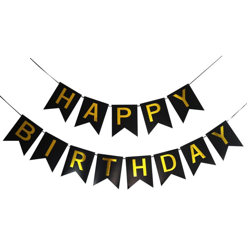 13pcs Happy Birthday Letter Banner Bunting Banner Party Decoration Birthday Decoration