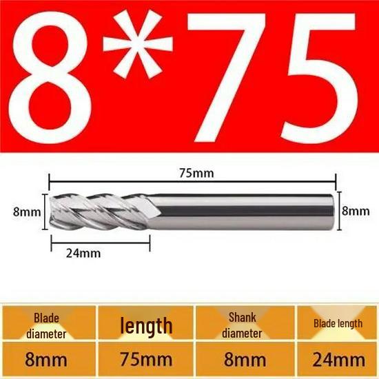 65° Metal Ceramic Flat-Bottom End Mill/Ball Nose End Mill/High-Gloss Mirror Face Mill