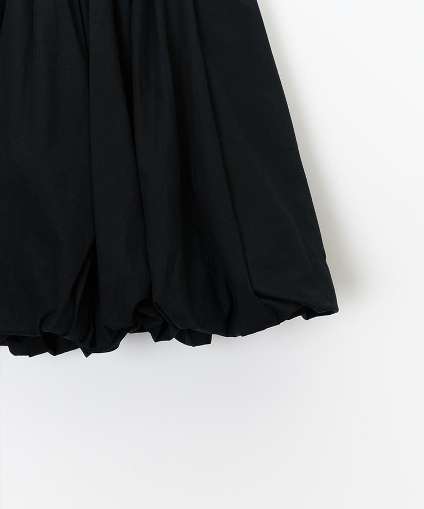 J By Lara Banding Detail Balloon Mini Skirt_Black