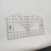 Transparent T-Shirt Ruler Neckline Alignment Garment Measurement Tool  Apparel Pattern Making